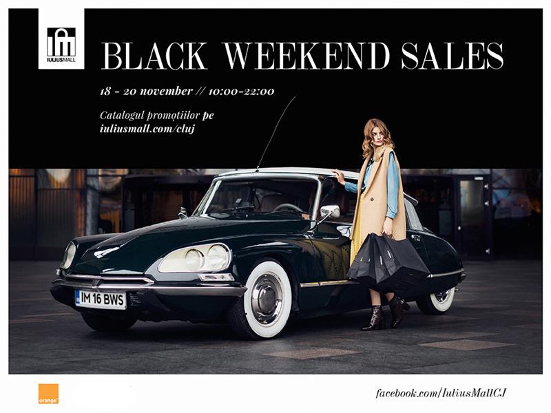 Black Weekend Sales - Trei zile cu promoţii de până la 70% la Iulius Mall Cluj (P)