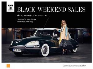 Black Weekend Sales - Trei zile cu promoţii de până la 70% la Iulius Mall Cluj (P)