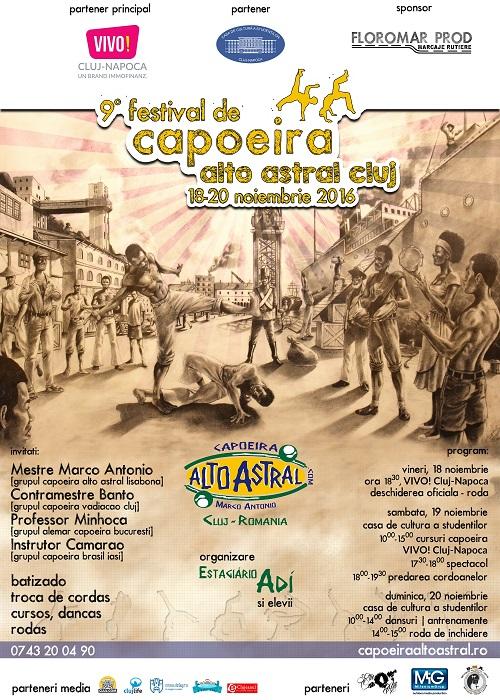 Festival Internaţional de Capoeira în weekend la VIVO! Cluj-Napoca (P)