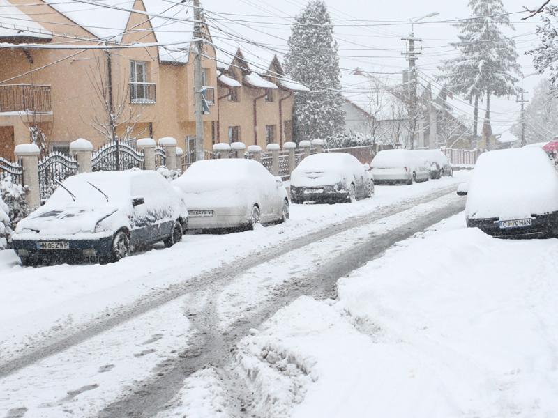 Harta şoselelor naţionale şi autostrăzilor cu risc de înzăpezire