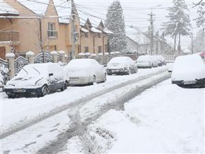 Harta şoselelor naţionale şi autostrăzilor cu risc de înzăpezire