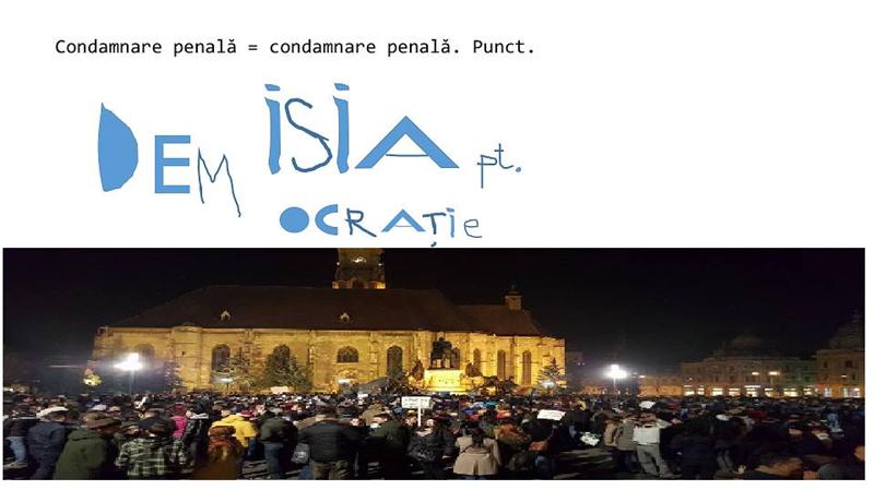 Clujul începe anul cu proteste în stradă: “Demisia, Victor Ciorbea! Legea 90 rămâne!”