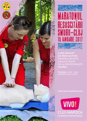 Maratonul Resuscitării – SMURD Cluj la VIVO! Cluj-Napoca (P)