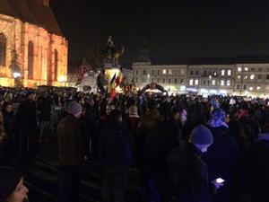 Noi proteste la Cluj. Mii de clujeni în stradă, în marş prin centrul oraşului  FOTO/VIDEO