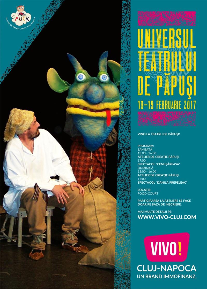 Universul Teatrului de Păpuşi la VIVO! Cluj-Napoca (P)