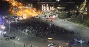 Protest la Bucureşti. 
