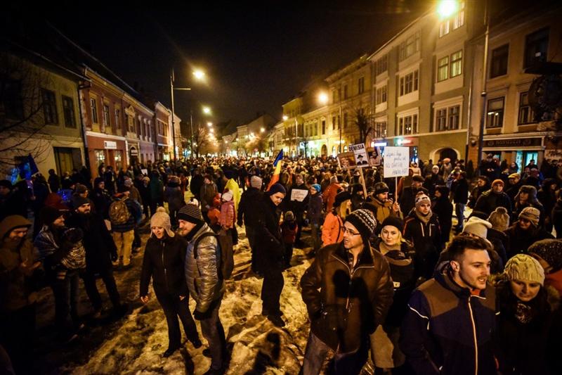 O nouă duminică de proteste la Cluj. Dragnea și Tăriceanu, luați în colimator