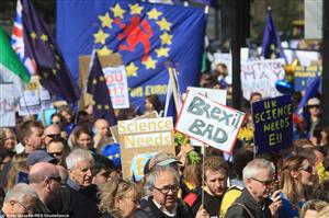 Manifestaţie anti-Brexit la Londra. Mai sunt doar câteva zile până la iniţirea negocierilor de ieşire din UE