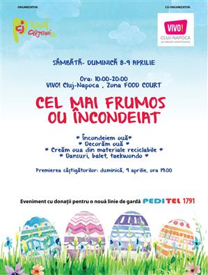 Cel mai frumos ou încondeiat şi un eveniment special LEGO® în weekend la VIVO! Cluj-Napoca (P)