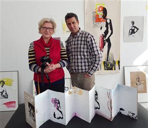 Artistul marocan Mostapha Romli expune la Muzeu de Arta Cluj