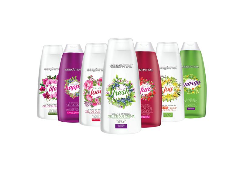 O nouă gamă de geluri de duş Gerovital pe bază de extracte naturale