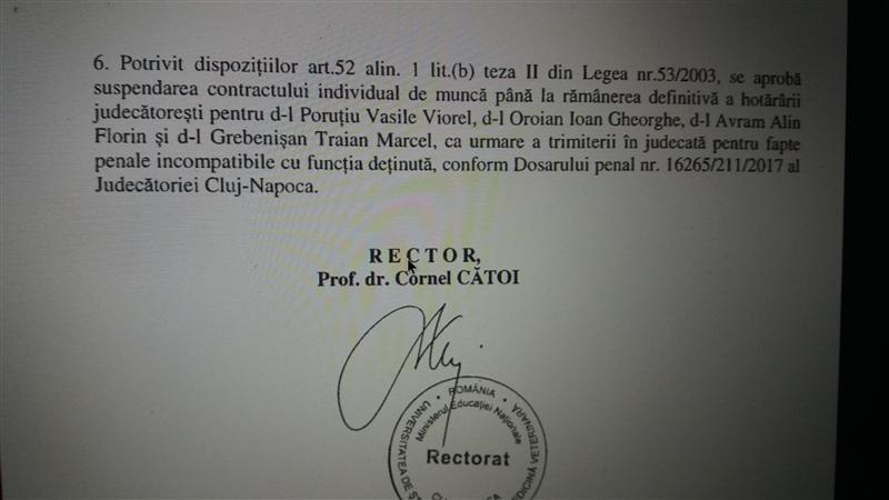Decizii anticorupție la Universitatea de Ştiinţe Agricole. ”Se aprobă suspendarea”