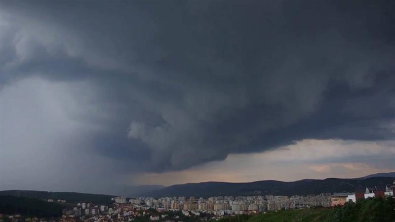 Cod portocaliu de furtună la Cluj