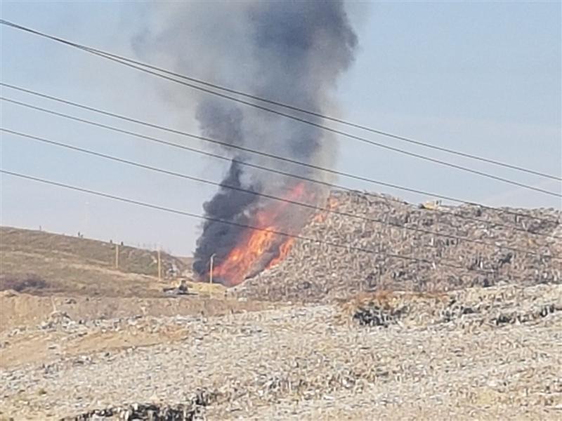 FOC! Un nou incendiu la rampa de gunoi RADP