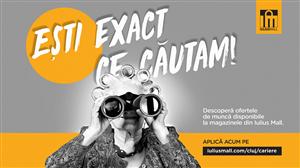 Iulius Mall Cluj te ajută să îți dezvolți o carieră în retail. Descoperă posturile vacante direct pe site (P)