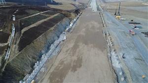 Ce progrese s-au făcut pe autostrada surpată de lângă Cluj FOTO/VIDEO