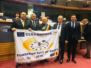 Încă o distincție internațională pentru Cluj. Boc și Tarcea au fost la Bruxelles să primească vestea