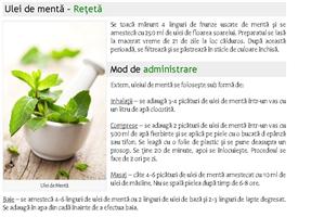 Uleiul de mentă te face mai frumoasă. Beneficii, Preparare şi Administrare