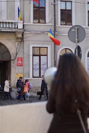 Cluj-Napoca cere parlamentarilor să respingă legile Justiţiei FOTO/VIDEO