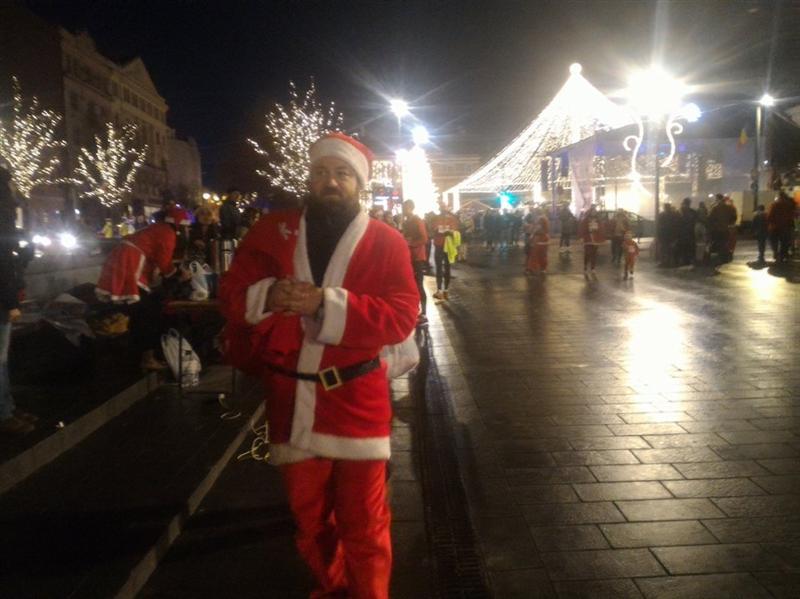 Moș Crăciun și-a alergat renii prin centrul Clujului