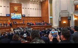 Colindători din Cluj la Parlament 