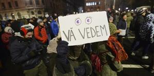 Protest antiguvernamental în ajun de Crăciun. Colind pentru politicieni la Cluj