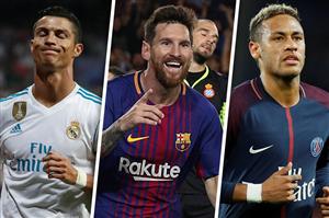 Messi, Neymar şi Ronaldo, coechipieri în echipa anului 2017
