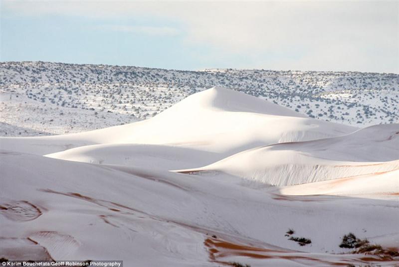 Furtună de zăpadă în Sahara. Cum arată deşertul după ninsoare – FOTO+VIDEO