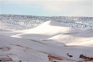 Furtună de zăpadă în Sahara. Cum arată deşertul după ninsoare – FOTO+VIDEO