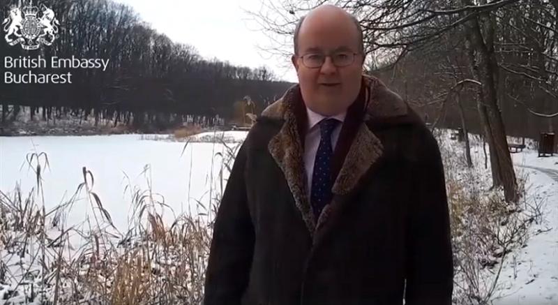 Ziua Culturii Naționale | Paul Brummell, ambasadorul Marii Britanii, recită o poezie de Eminescu - VIDEO