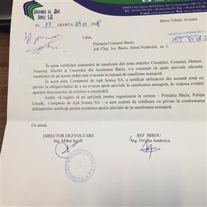 Canalizarea de pe șase străzi din Baciu nu face față. Primăria intervine 