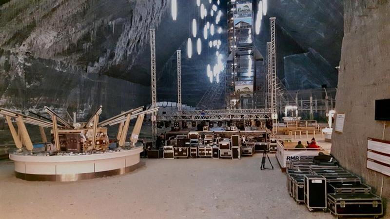 Cum arată scena Eurovision din Salina Turda. Concerte Elena Gheorghe şi Ad Libitum Voices FOTO