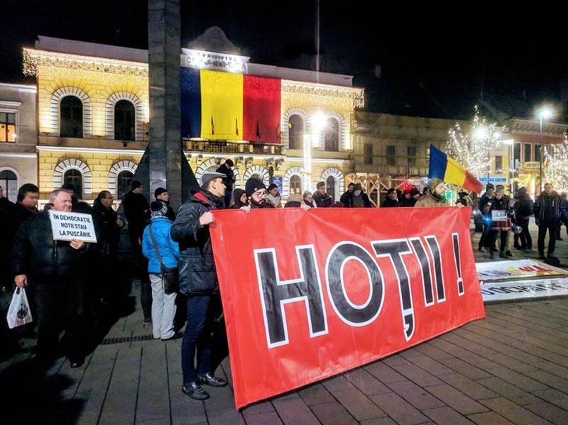 Nou protest în centrul Clujului VIDEO