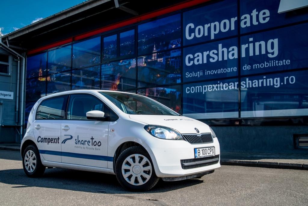 Compexit Sharetoo - serviciul inovator de carsharing  pentru corporaţii