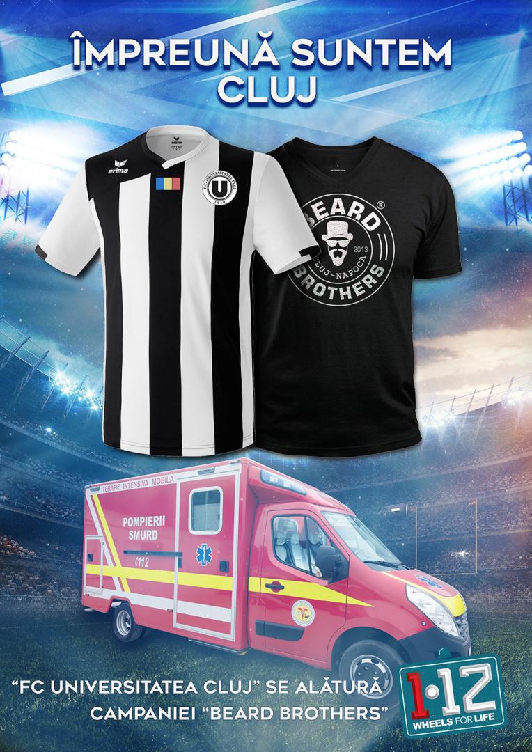 FC Universitatea Cluj face echipă cu Beard Brothers