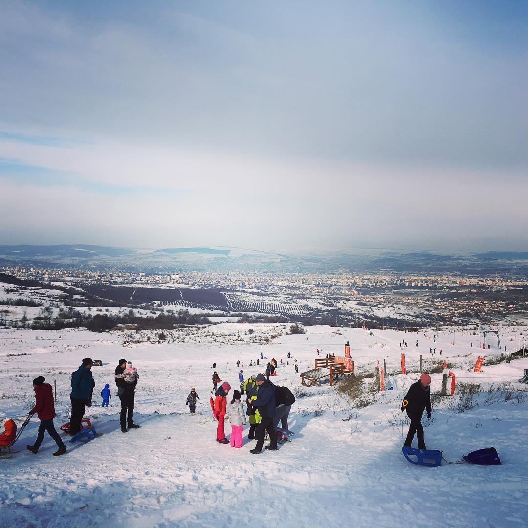 FOTO: Weekend la ski. Peisaje uimitoare pe pârtiile din Cluj