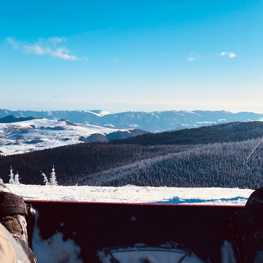 FOTO: Weekend la ski. Peisaje uimitoare pe pârtiile din Cluj