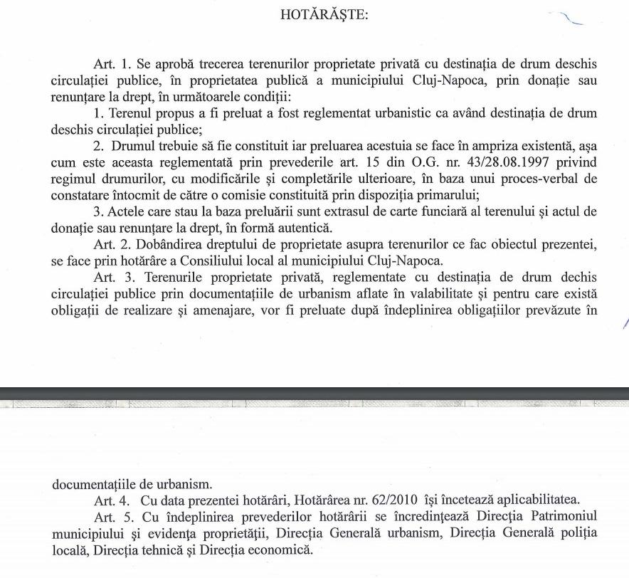 Primăria Cluj preia străzile private, de săptămâna viitoare. Cu 3 CONDIŢII!