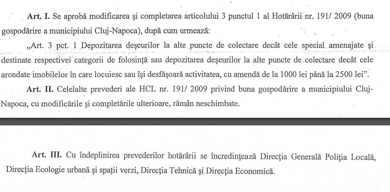 Amenzi USTURĂTOARE pentru clujenii care aruncă gunoiul la vecini