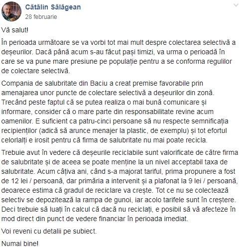 Gunoi aruncat din mașină, lângă ghene. Primarul din Baciu anunță amenzi și instalează camere video