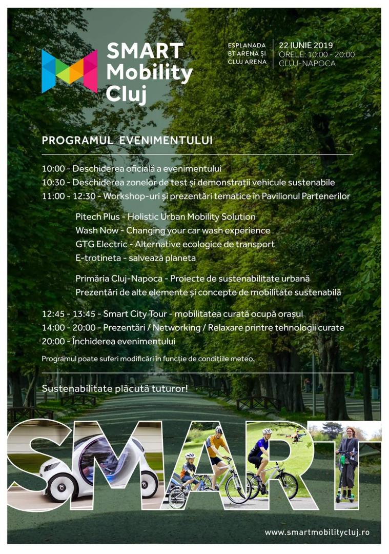 Programul Smart Mobility Cluj / Demonstraţii cu autovehicule electrice şi hybrid