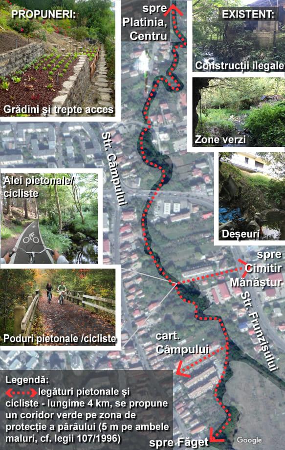 4 km de alee pietonală pentru Cluj