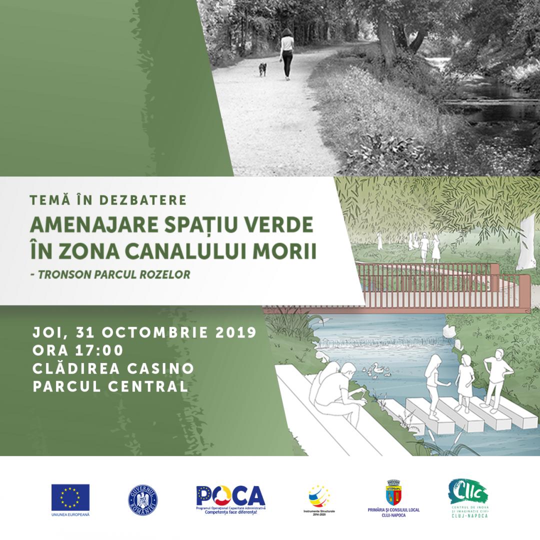 Cum se transformă Canalului Morii. Grădinărit comunitar, loc de joacă cu apa, pod care leagă Plopilor de Parcul Rozelor