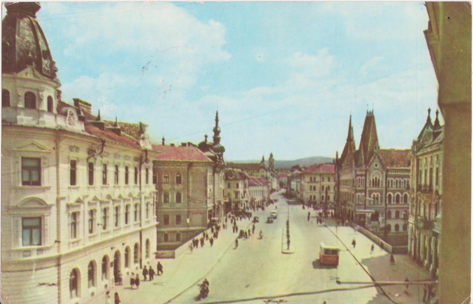 Strada Horea si in plan indepartat strada Ferdinand
