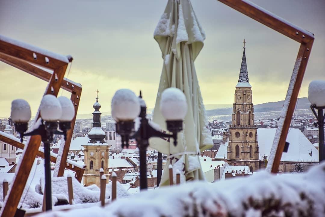 FOTO: Clujul sub zăpadă. 15 imagini superbe cu oraşul acoperit de omăt