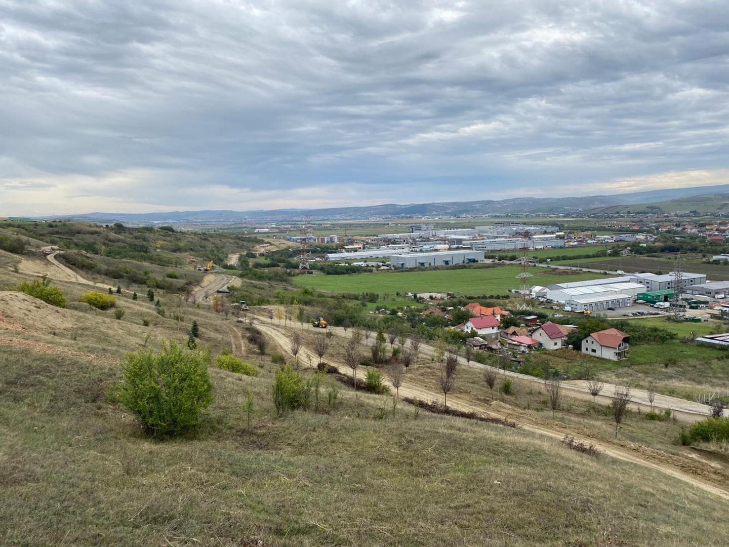 Noi imagini de pe şantierul Pădurii Clujenilor, viitorul parc de 21 de hectare