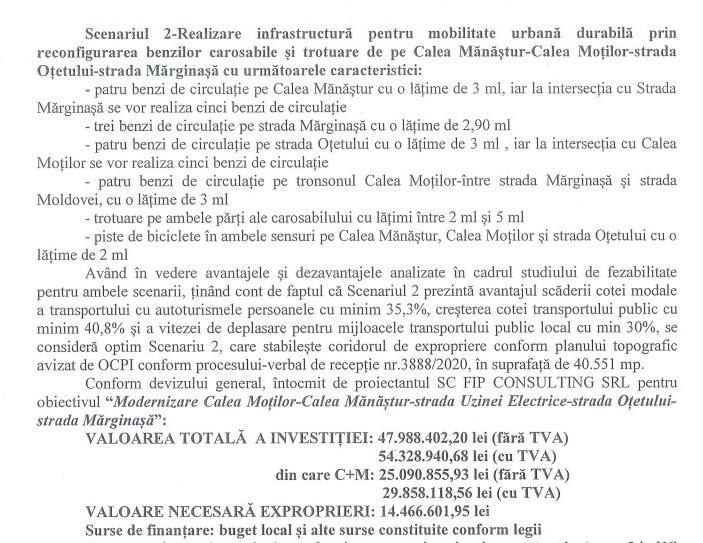 54.5 milioane pentru lărgirea Căii Moţilor, 14.5 milioane pentru exproprieri. Câte benzi auto vor fi pe străzile din proiect