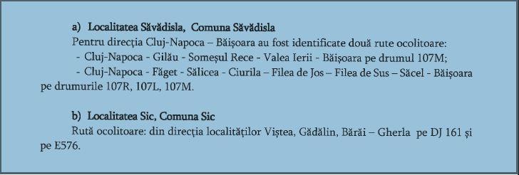 RUTE OCOLITOARE pentru Sic și Săvădisla. Cele două comune se închid la miezul nopții/ FORMULARUL care va fi folosit de localnici