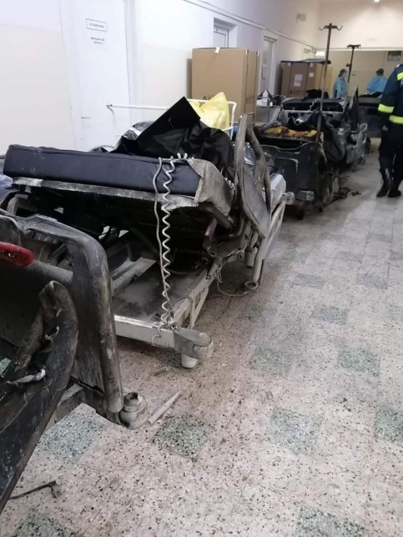 Imagini din INFERNUL de la ATI Neamț. Paturile s-au făcut scrum