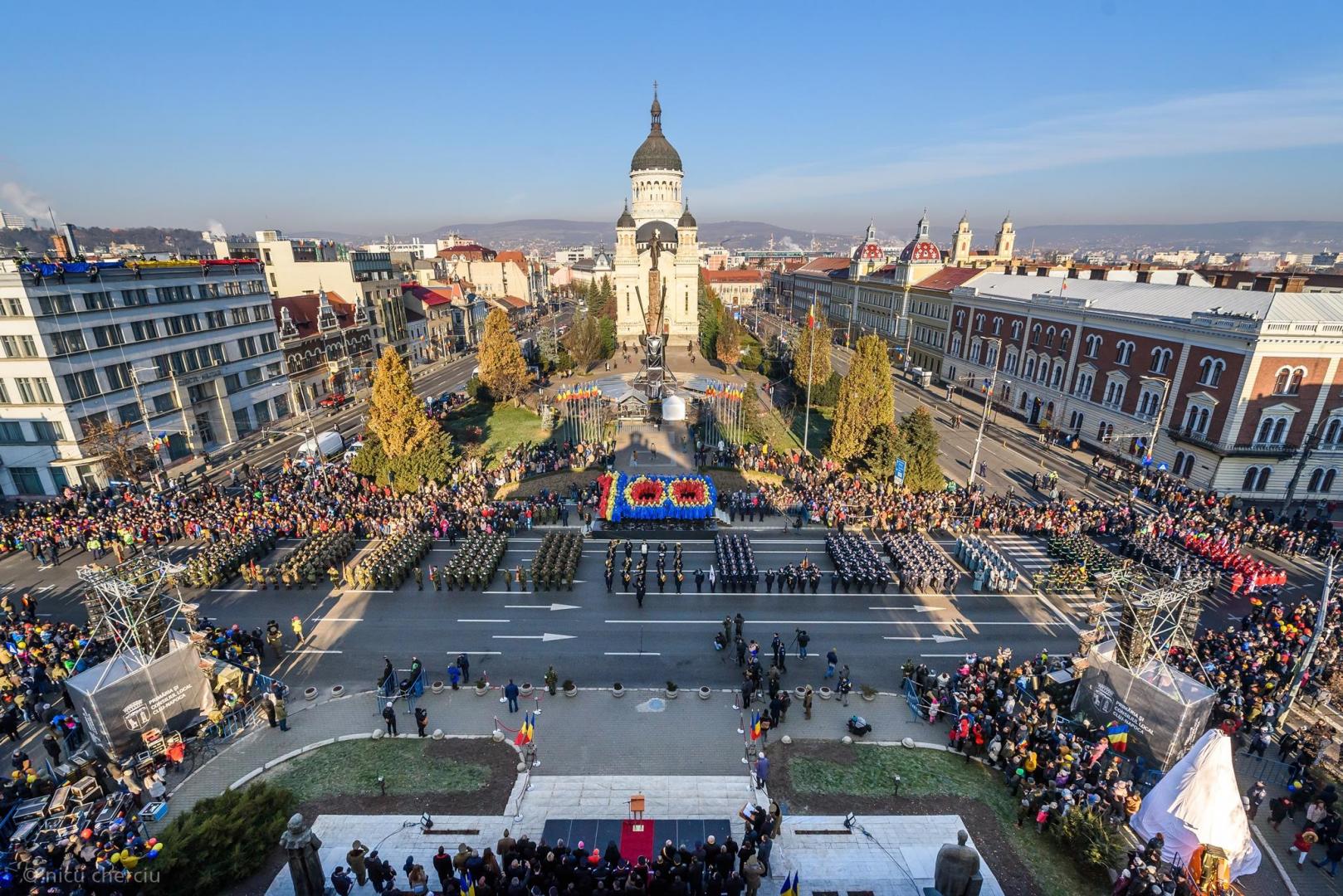 COVID schimbă scenariul de 1 Decembrie. Gata cu parada, hora, concertele și artificiile din centrul Clujului